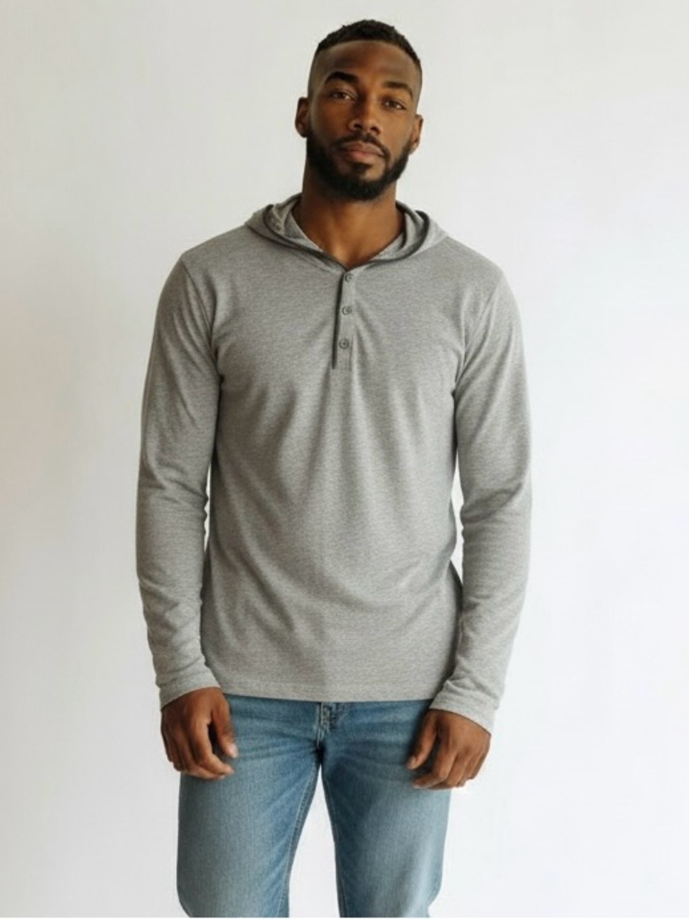 Express Lightweight Henley Hoodie